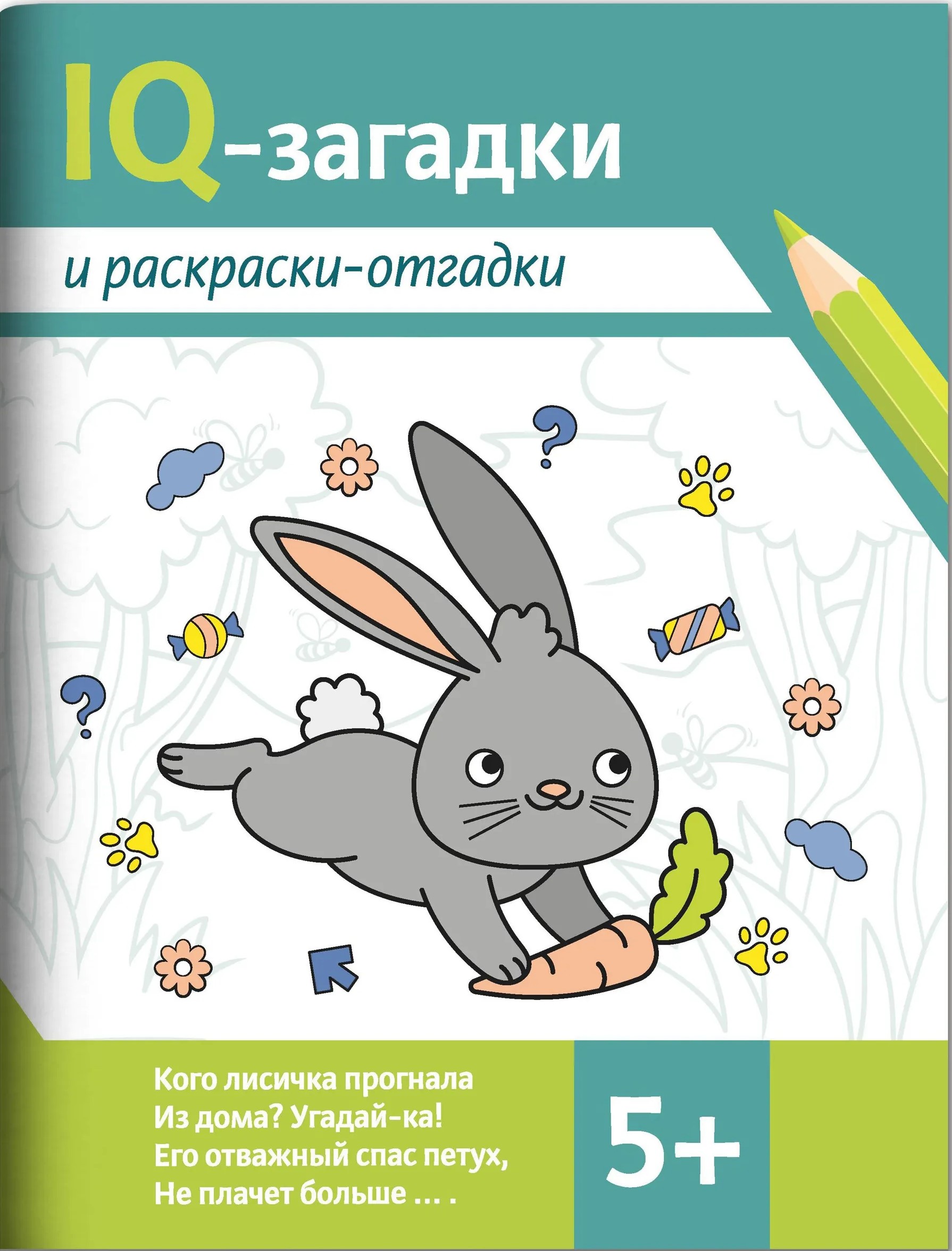 IQ-загадки и раскраски-отгадки: 5+
