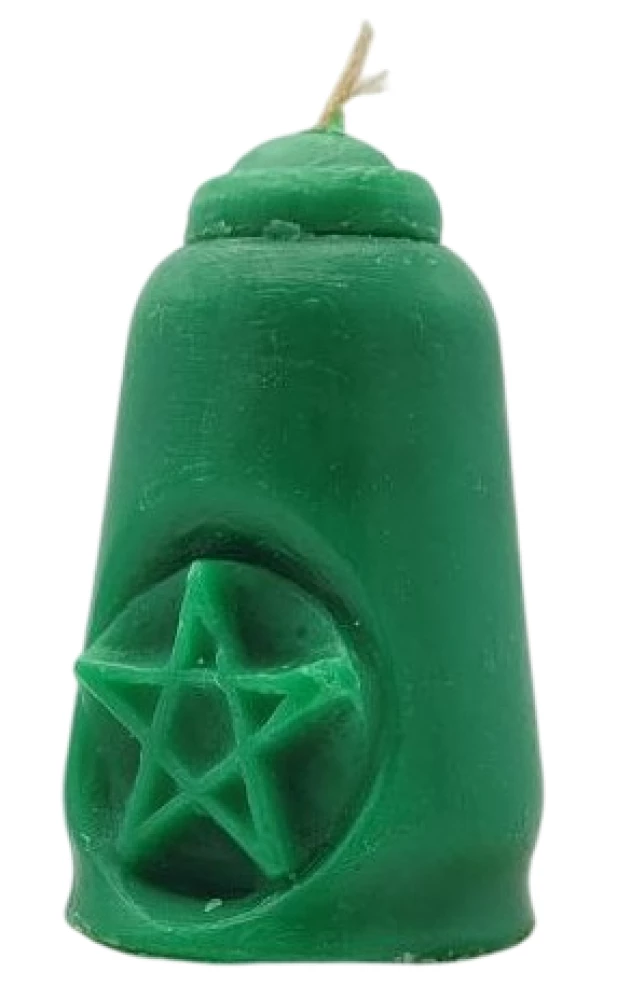 Świeca Pentagramu Zielona