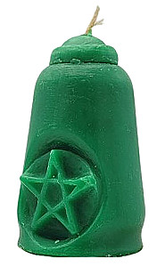 Świeca Pentagramu Zielona