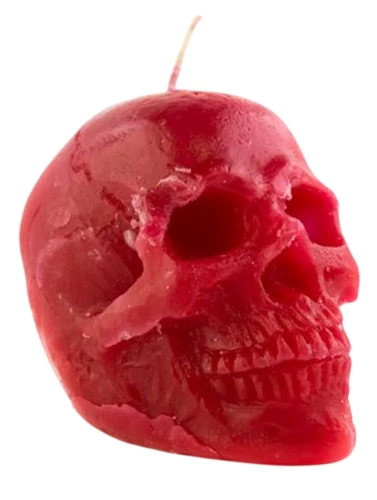 Czerwona magiczna świeca - Czaszka