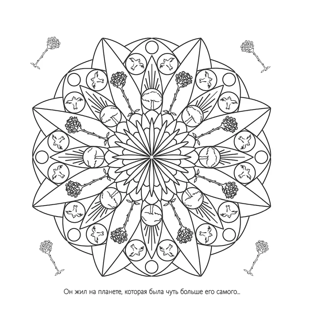 Art coloring anti-stress - In the world of the Little Prince