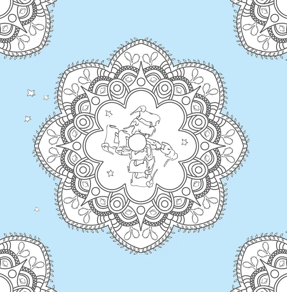 Art coloring anti-stress - In the world of the Little Prince