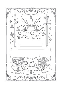 Tarot Journal - Блокнот, дневник, тетрадь, ежедневник таро для таролога на пружине