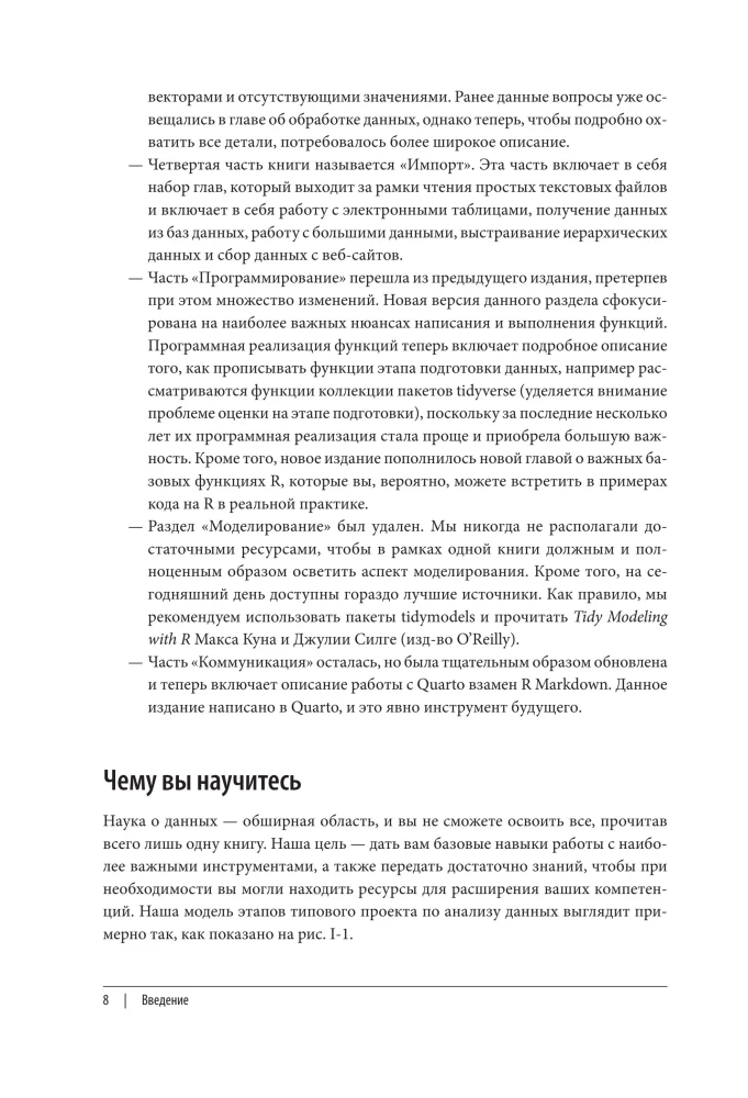 R for Data Science. Importing, Ordering, Transforming, Visualizing, and Modeling Data