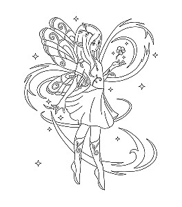 Fairies of the Spring Forest. Coloring Book