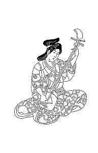 Japan. Spirits and Technologies. Stress Relief Coloring