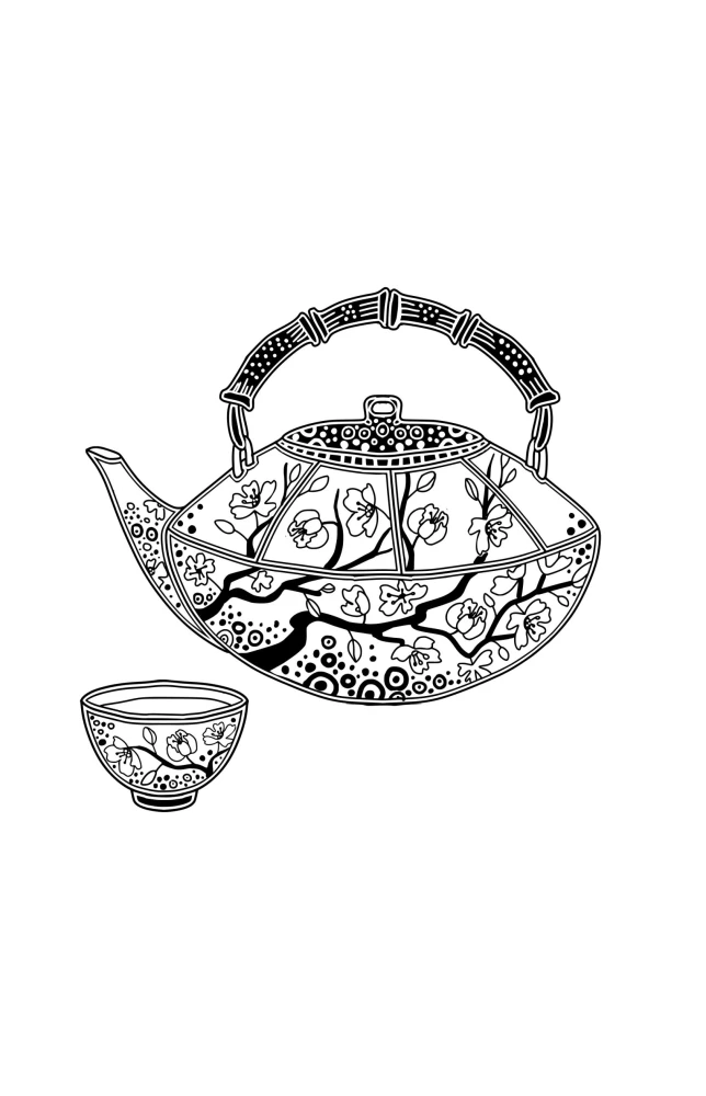 Japan. Spirits and Technologies. Stress Relief Coloring