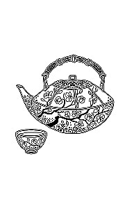 Japan. Spirits and Technologies. Stress Relief Coloring