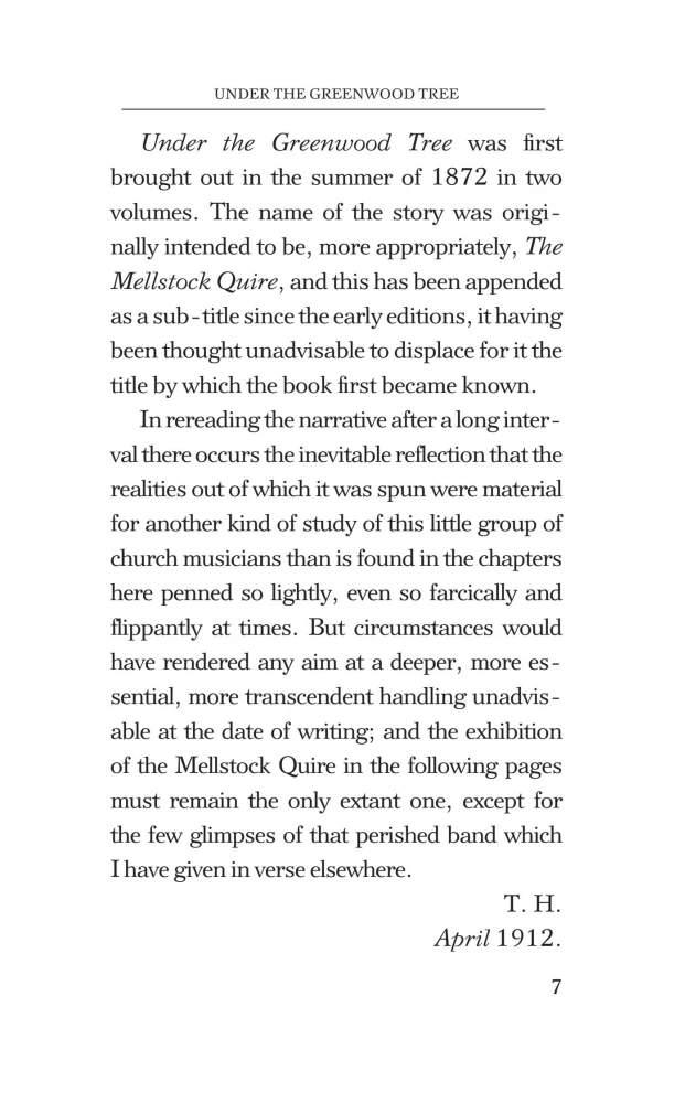 Under the Greenwood Tree