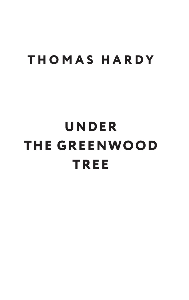 Under the Greenwood Tree