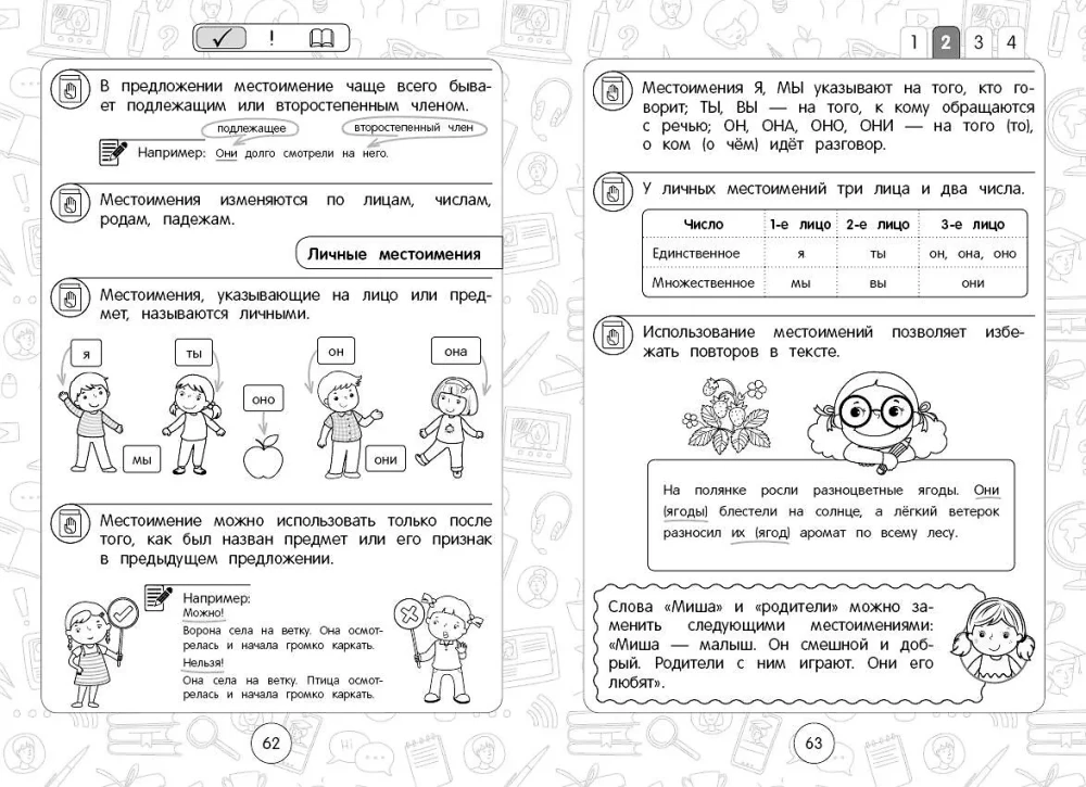 Set All Rules in Russian Language. Grades 1–4