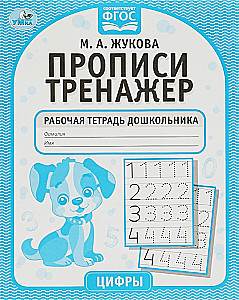 Ćwiczenia pisania. Podręcznik przedszkolaka. Liczby