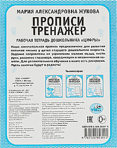 Ćwiczenia pisania. Podręcznik przedszkolaka. Liczby