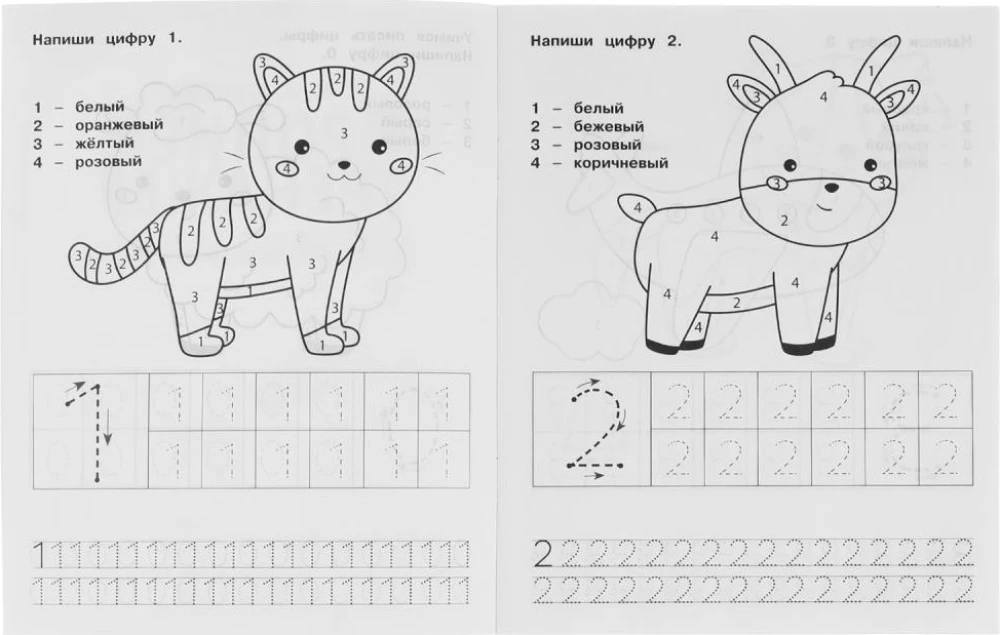 Ćwiczenia pisania. Podręcznik przedszkolaka. Liczby