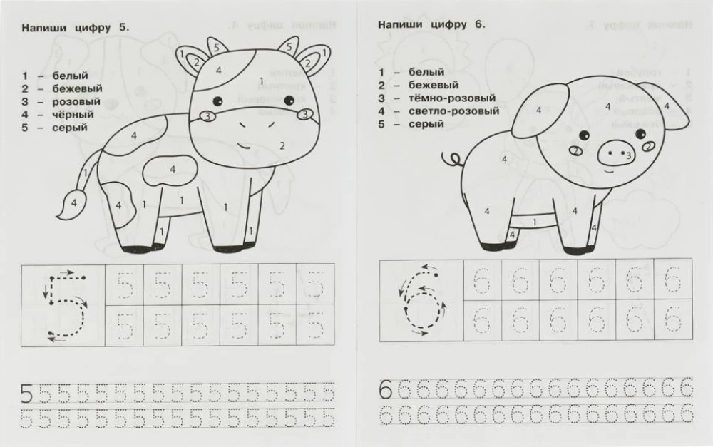 Ćwiczenia pisania. Podręcznik przedszkolaka. Liczby