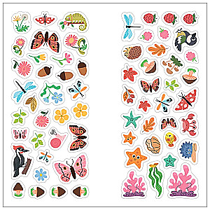 Coloring Books with Stickers. Animals