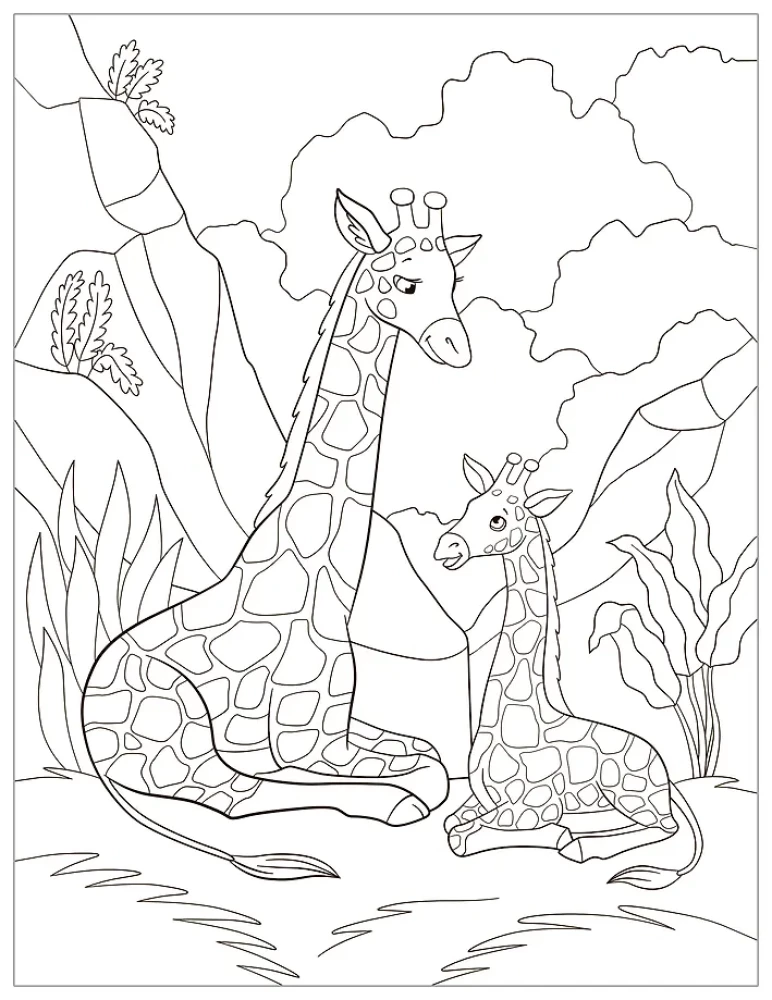 Coloring Books with Stickers. Animals