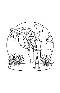 Japanische Tour. Malbuch zur Gegenstandsuche