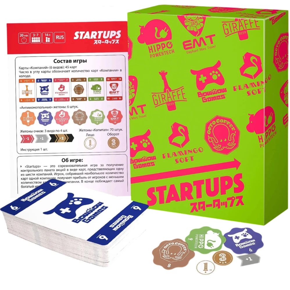 Настольная игра - Startups / Стартапы