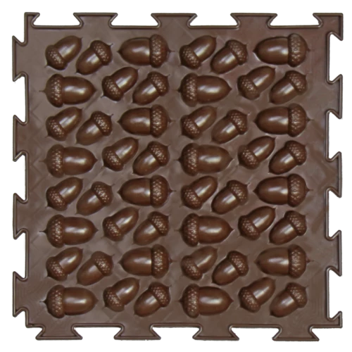Modular Mat - Acorns. Dark Chocolate (hard), 1 puzzle
