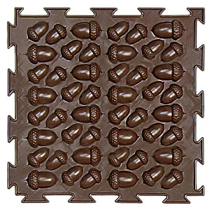 Modular Mat - Acorns. Dark Chocolate (hard), 1 puzzle