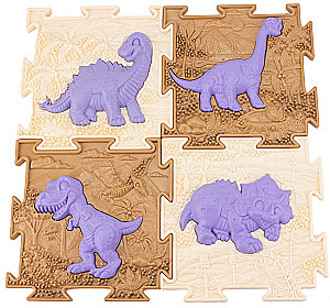 Modular Mat - Dinosaurs. Lavender Raph, Set