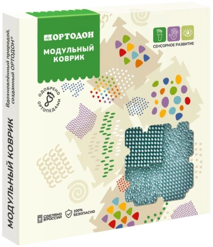 Modular mat - Meadow. Turquoise-blue (medium hardness), 1 puzzle