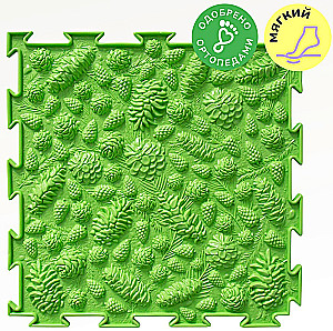 Modular Mat - Pinecones. Green Apple (soft), 1 puzzle
