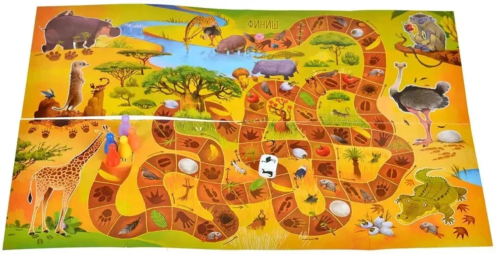 Настольная игра - Следопыты. Пушистые бродилки