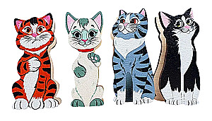 Набор счетного материала на прищепках - Кошки на заборе