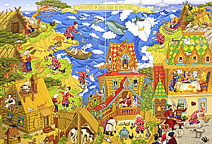 Wimmelbuch. Pushkin's Tales in Pictures