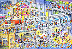 Wimmelbuch. Trains. Let's Go on a Journey!