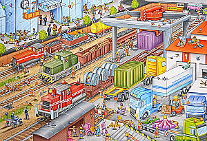 Wimmelbuch. Trains. Let's Go on a Journey!