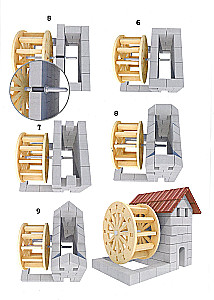Конструктор из кирпичиков - Minibrick. Водяная мельница