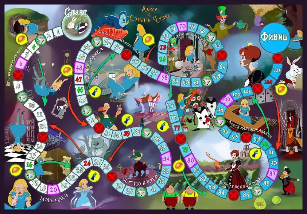 Board Game - Alice in Wonderland