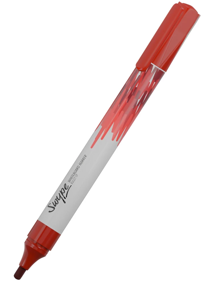 Маркер для белой доски - Swype, красный