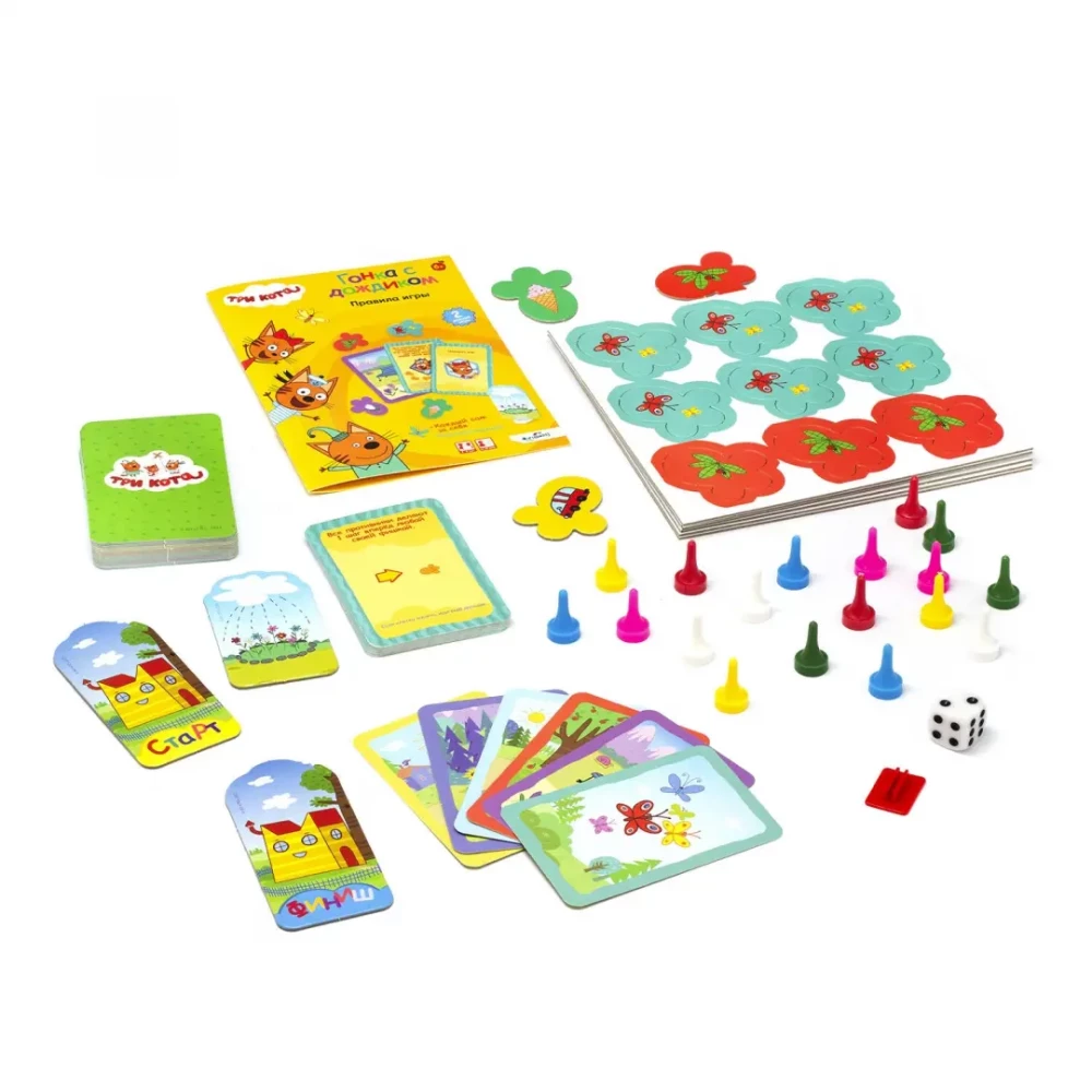 Настольная игра - Три кота. Гонка с дождиком