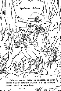 Schöne Malbuch. Hexen und Zauberinnen