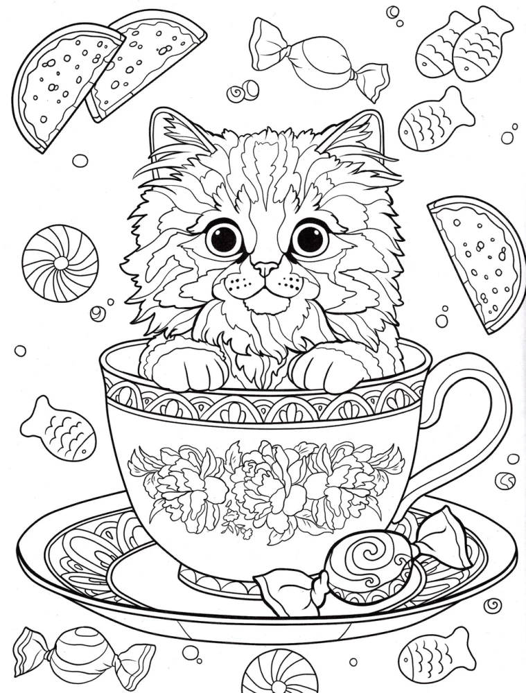 Cats. Anti-Stress Coloring Book