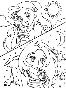 World of Anime. Coloring Book