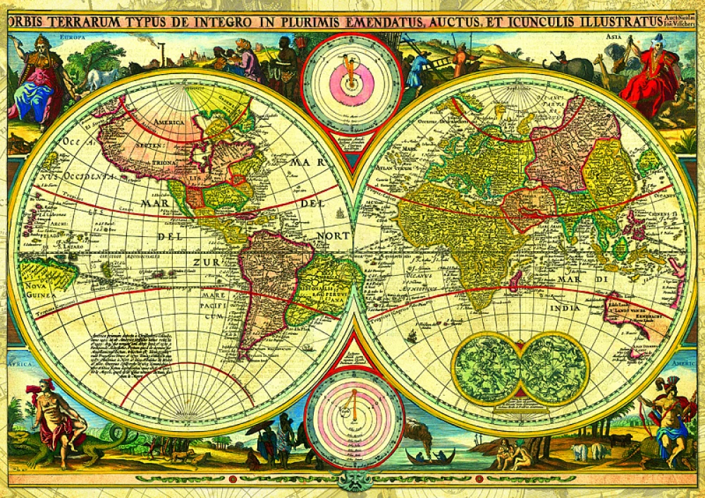 Пазл  4000 - Историческая карта, 1657