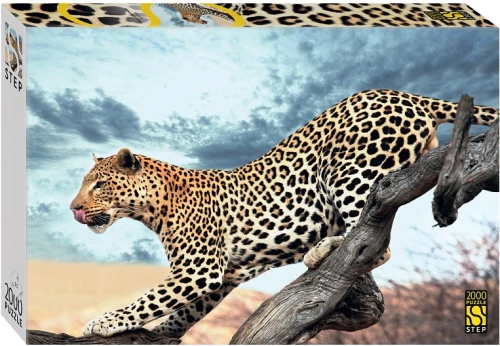 Puzzle 2000 - Leopard w dzikiej przyrodzie