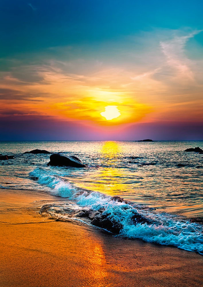 Puzzle 2000 - Sunset at Sea