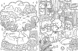 Antistresinė spalvinimo knyga. Mano šuo