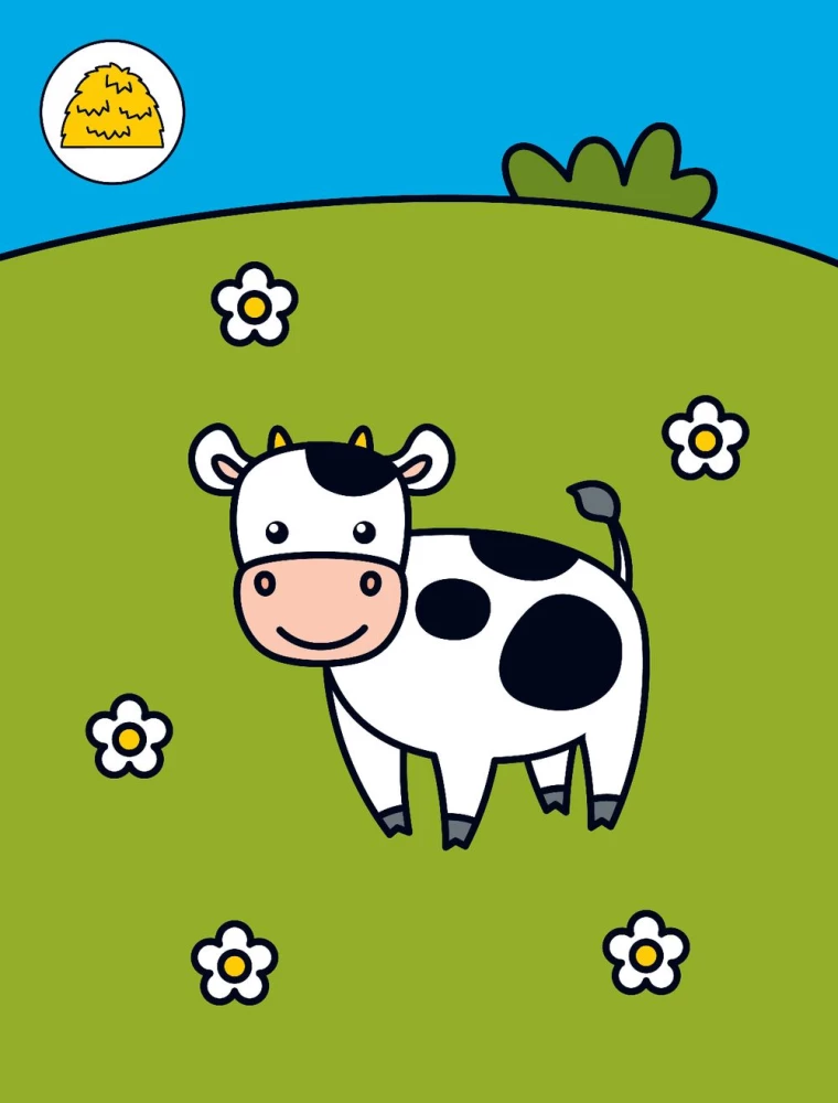 Mu-u! Ūkyje. Lipdukų knygelė