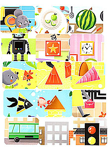 Мышонок Пип и крыска Тома учат фигуры. Книжка с наклейками