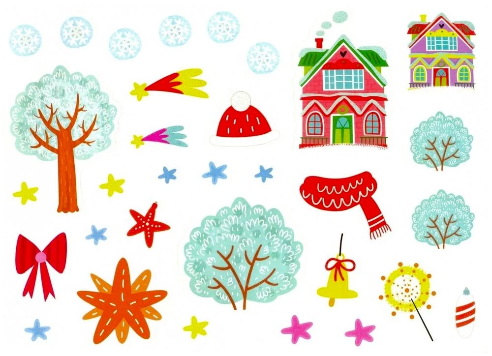 Festive Christmas Tree. A Book with Glittering Stickers!