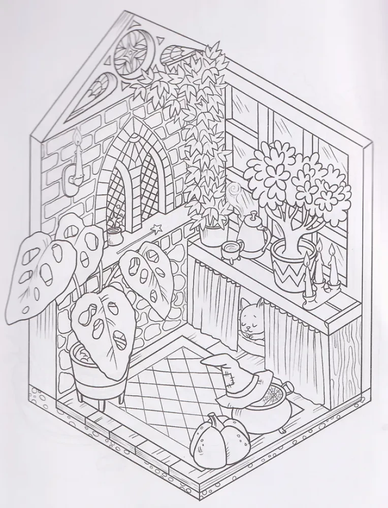 Coloring Book - Flower Greenhouses