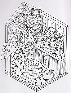 Coloring Book - Flower Greenhouses
