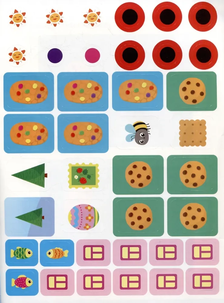 Sticker Book - Learning Stickers. Shapes